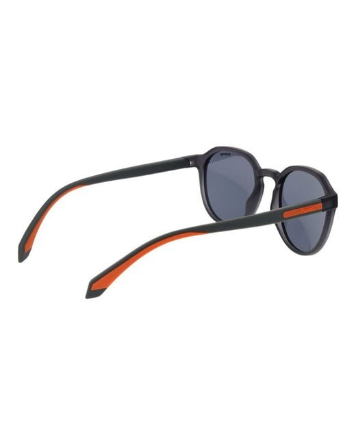 Polaroid Blue Gray Polycarbonate Sunglasses for men