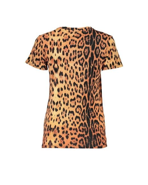 Roberto Cavalli Brown Arancione Cotton T for men