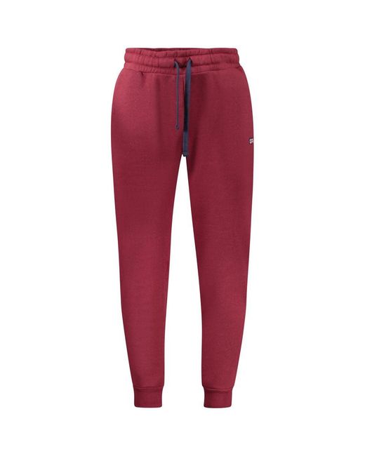 Norway 1963 Red Purple Cotton Men's Tracksuit Pants for men