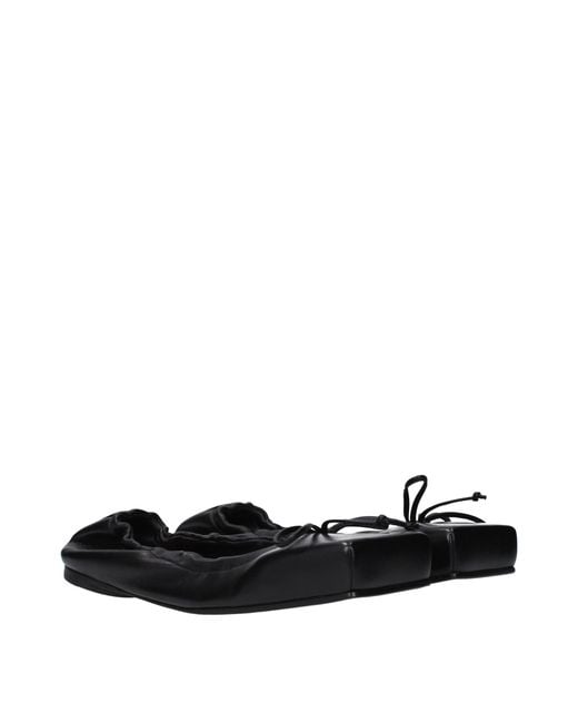 Jacquemus Black Leather Ballet Flats for men