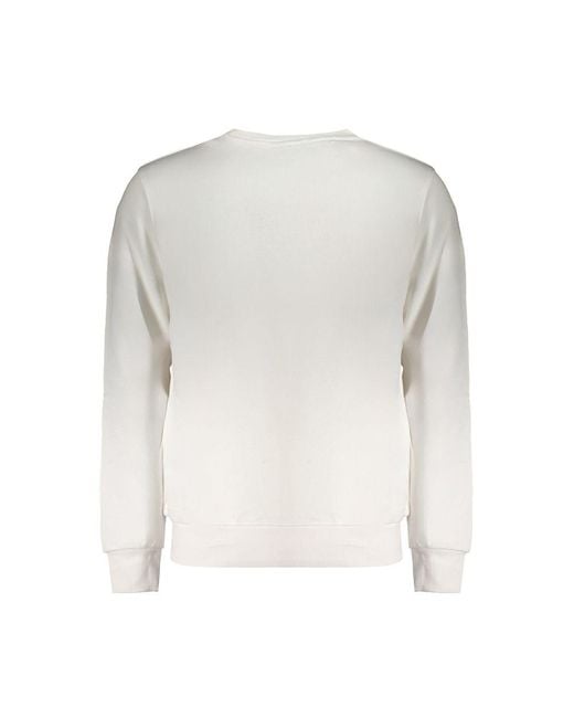 North Sails White Cotton Men Sweatshirt for men