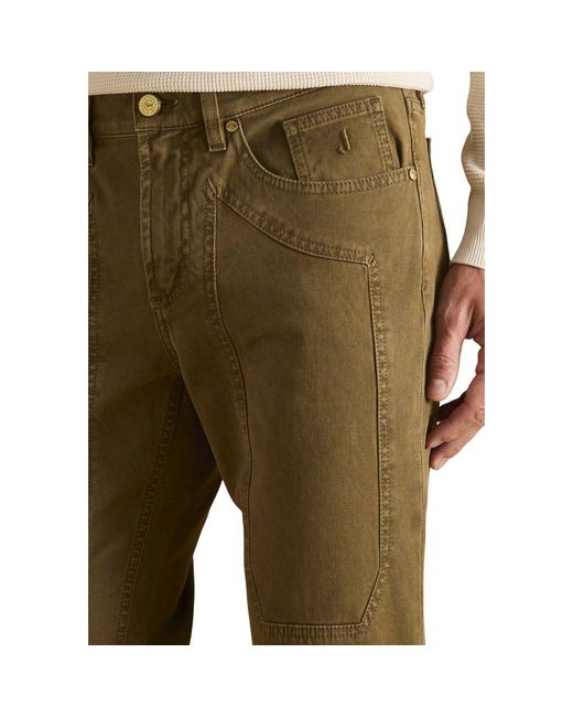 Jeckerson Green Brown Cotton Skinny Jeans for men