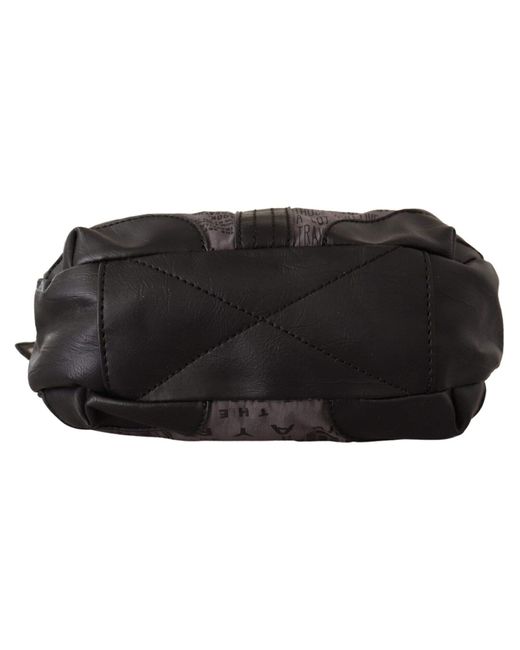WAYFARER Black Gray Printed Handbag Shoulder Purse Fabric Bag