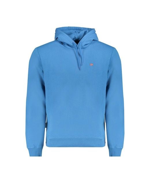 Napapijri Blue Cotton Sweater for men