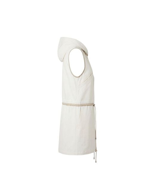 Malo Gray White Cotton Jacket