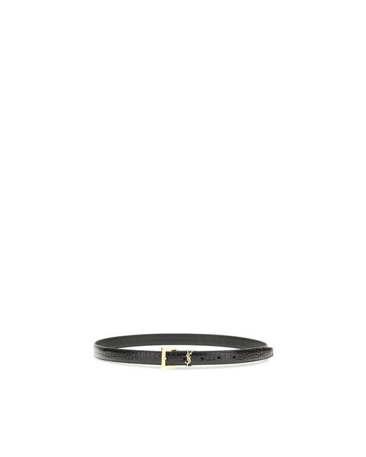 Saint Laurent Black Belts E Braces