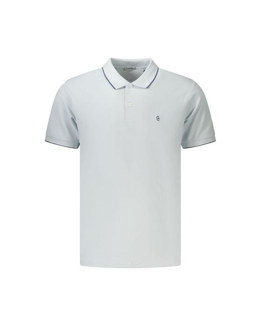 COVERI MOVING Blue Azzurro Cotton Men's Polo for men