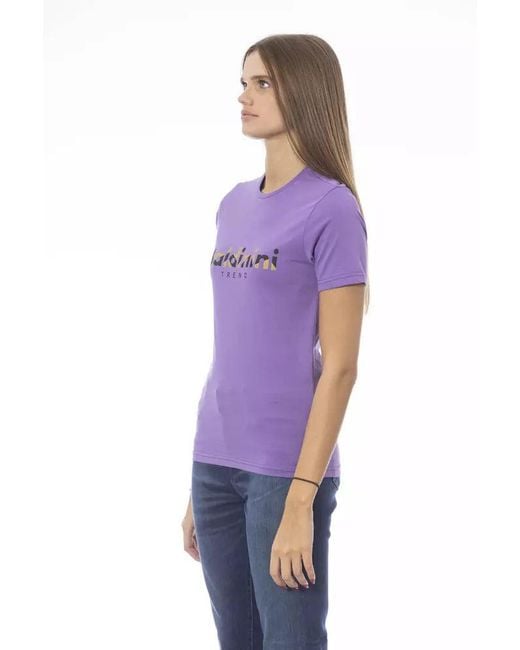 Baldinini Purple Cotton T
