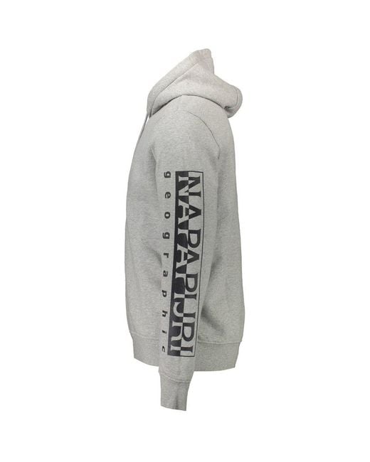 Napapijri Gray Cotton Sweater for men
