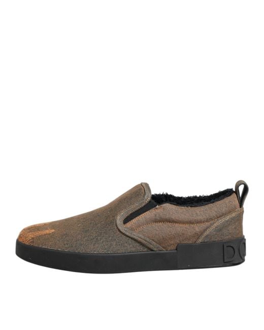 Dolce & Gabbana Brown Sneakers for men