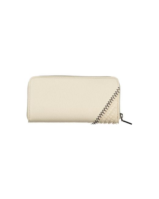 Desigual Natural Chic Wallet With Contrasting Accents