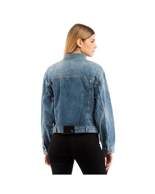 Patrizia Pepe Blue Cotton Jacket