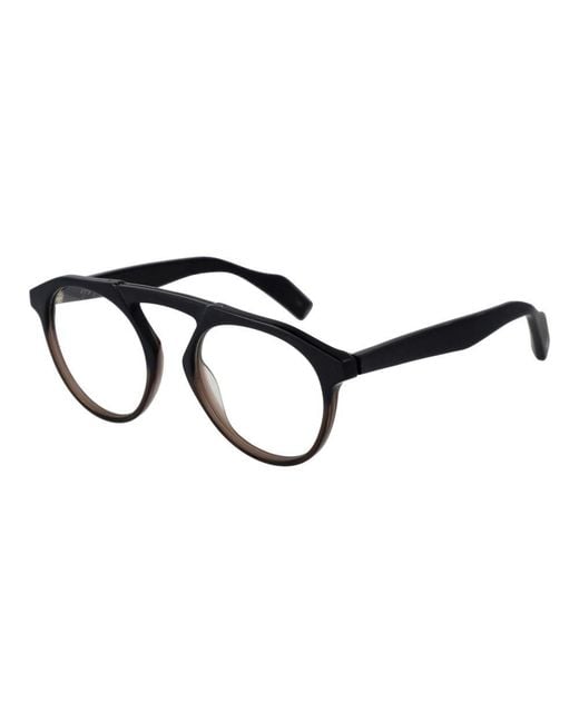 Yohji Yamamoto Black Plastic Glasses (Frames) for men