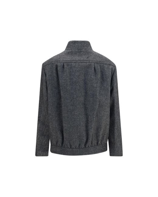 Blazé Milano Gray Wool Oves Aries Shell Jacket