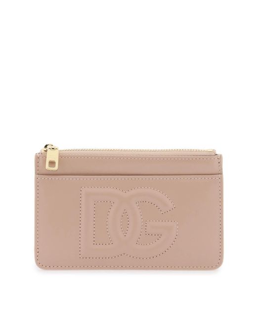 Dolce & Gabbana Pink Cardholder With Dg Logo