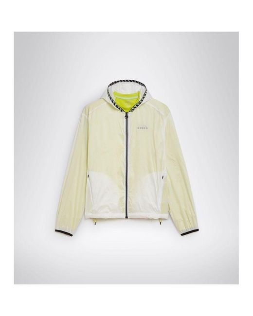 Diadora Natural White Polyamide Shell Jacket