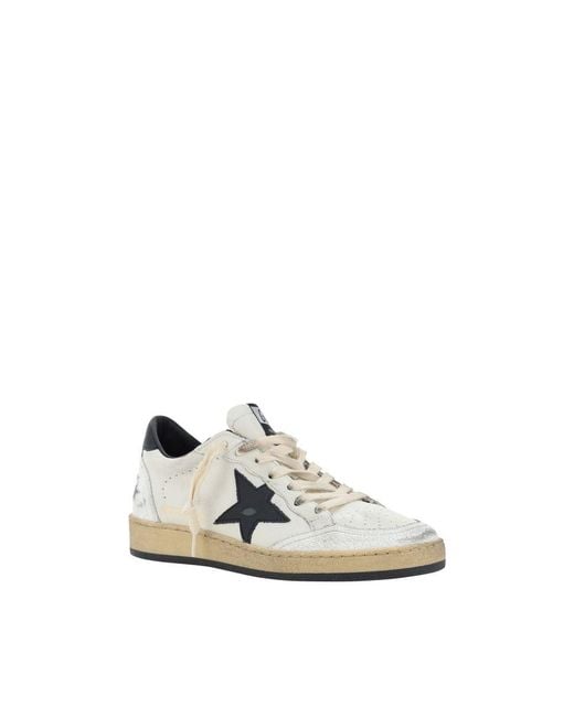 Golden Goose Deluxe Brand White Multicolor Goatskin Low Top Sneakers