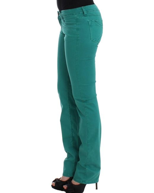 CoSTUME NATIONAL Straight Leg Jeans Green Sig12463