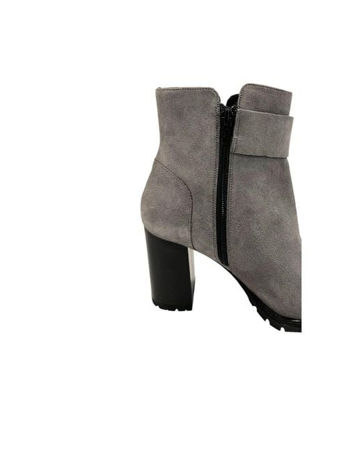 Borbonese Gray Grey Leather Boot