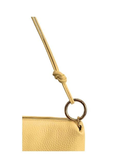 Baldinini Yellow Leather Bag