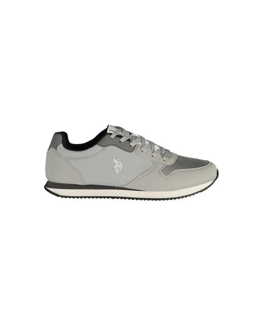 U.S. POLO ASSN. Gray Dark Grey Polyurethane Men's Sneaker for men