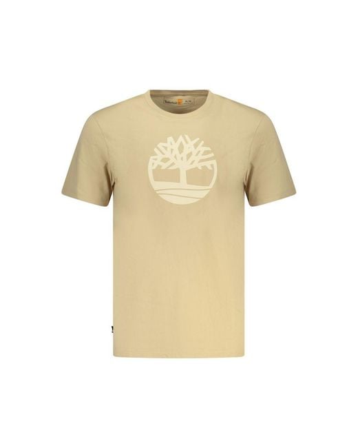 Timberland Yellow Beige Cotton Men Shirt for men