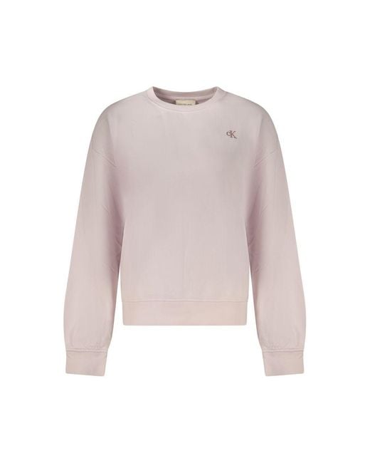 Calvin Klein Pink Cotton Sweatshirt