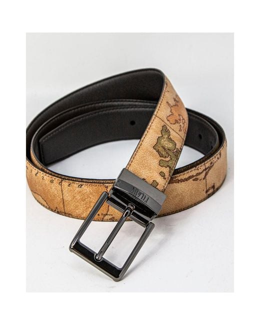 Alviero Martini 1A Classe Multicolor Brown Leather Regular Belt for men