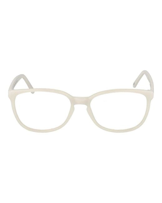 Andy Wolf Metallic White Acetate Glasses (frames)