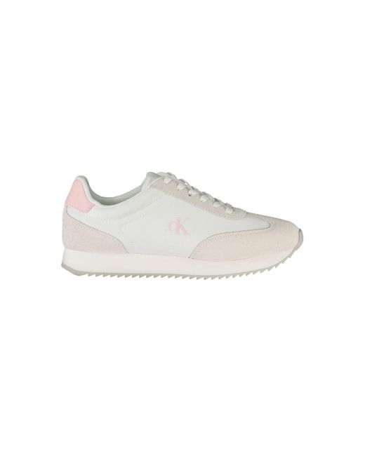 Calvin Klein White Leather Sneaker