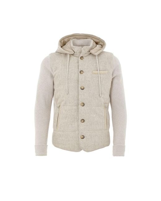 Gran Sasso Men's Gray Wool Shell Jacket