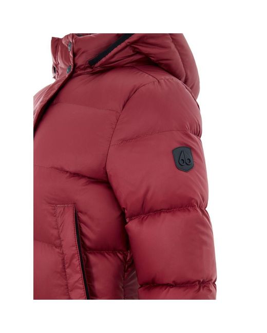 Moose Knuckles Red Bordeaux Cotton Full