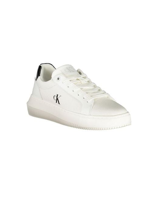 Calvin Klein White Leather Sneaker
