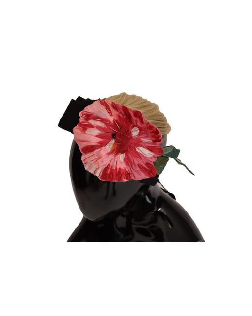 Dolce & Gabbana Black Elegant Silk-Blend Diadem Headband