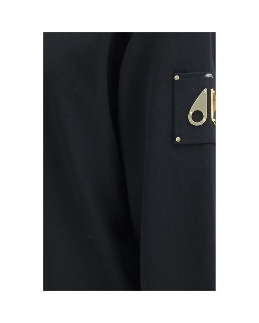 Moose Knuckles Blue Black Cotton Sweatshirt for men