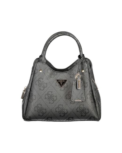 Guess Gray Nero Poliuretano Handbag