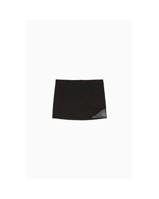 Patrizia Pepe Black Viscose Mini Skirt