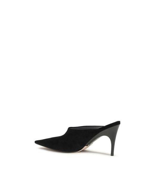 Balenciaga Black Suede Leather Mules