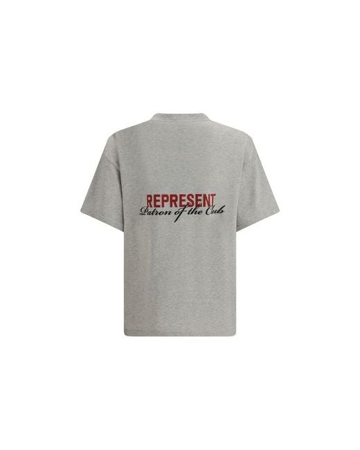 Represent Gray Cotton T for men
