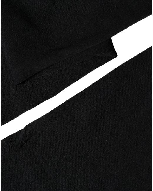 Dolce & Gabbana Black 100% Nylon Thigh High Stockings Socks