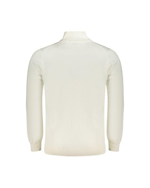 Norway 1963 White Cotton Men's Sweater for men