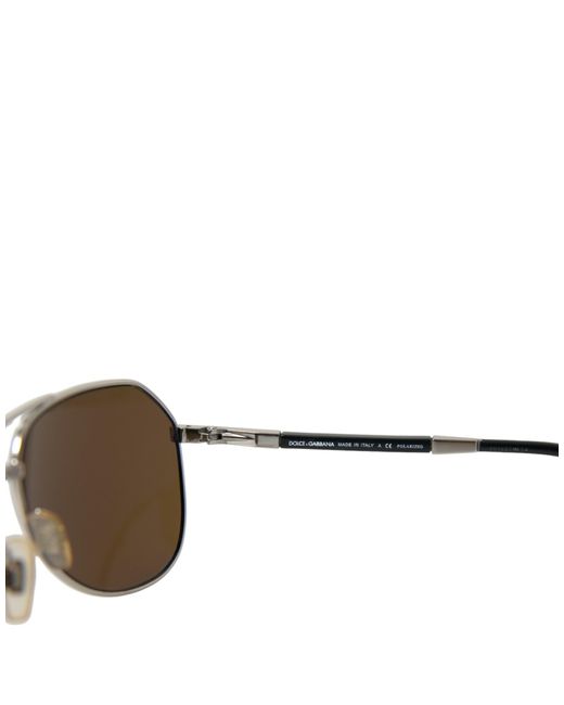 Dolce & Gabbana Brown Elegant Full Rim Sunglasses for men