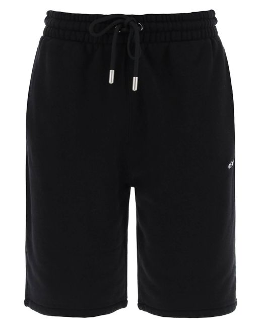 Off-White c/o Virgil Abloh Black Off- "Sporty Bermuda Shorts With Embroidered Arrow for men