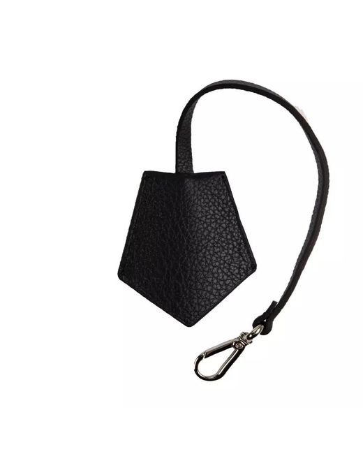 Neil Barrett Black Leather Keychain for men