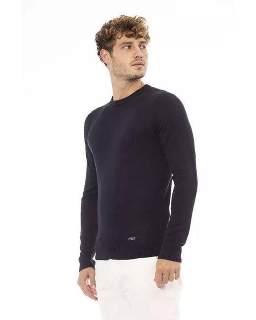 Baldinini Blue Cashmere Sweatshirt for men