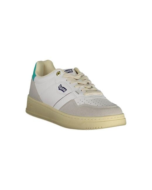 Gas White Artificial Leather Sneaker