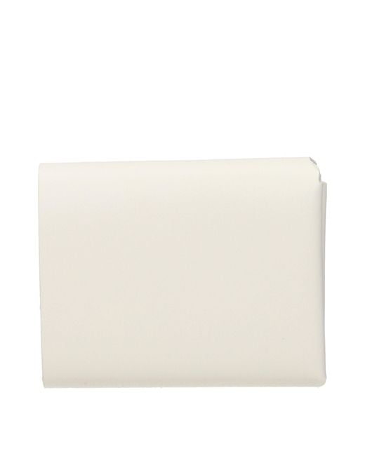 Jil Sander Natural Beige Leather Wallet