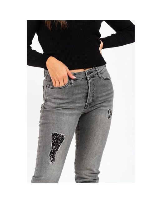 Gas Gray Cotton Jeans Denim