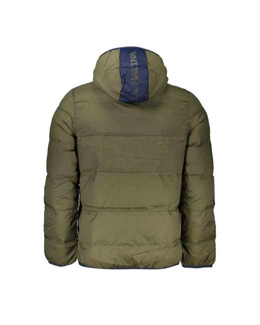 La Martina Green Polyamide Jacket for men