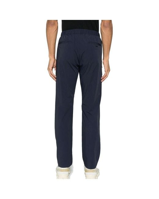 Herno Blue Elastane Casual Pants for men